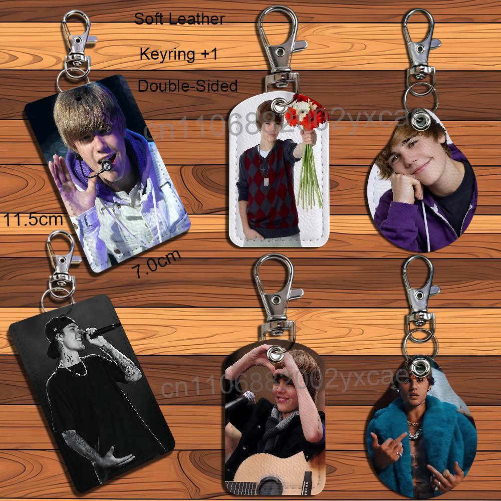 Leather Card Wallet - Young Memories Baby Justin Bieber JB