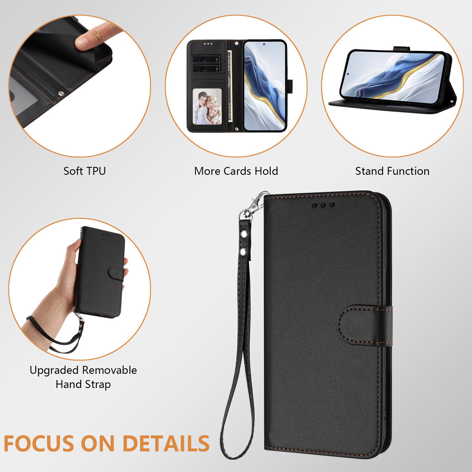 Solid Color PU Leather Lanyard - Leather Card Wallet 리뷰 및 가격