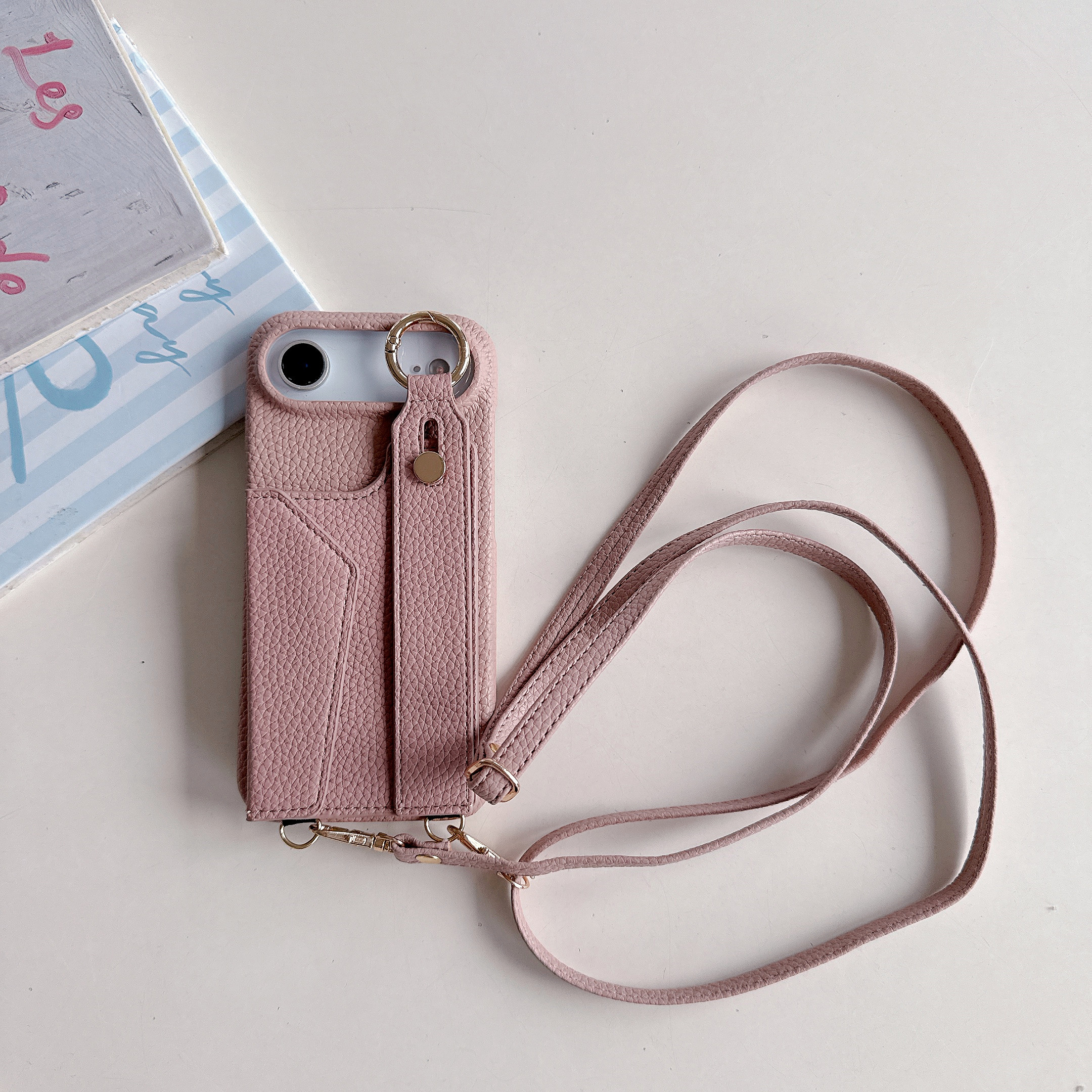 Wrist Strap Crossbody Ring Hol - Leather Card Wallet 리뷰 및 가격