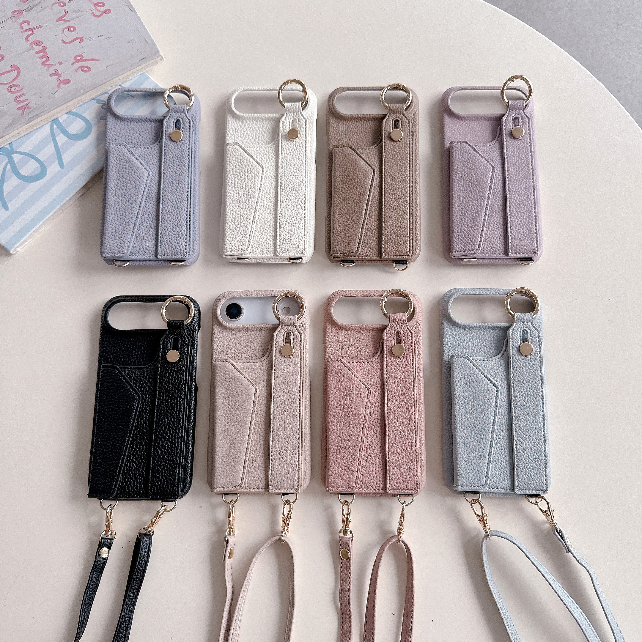 Wrist Strap Crossbody Ring Hol - Leather Card Wallet 리뷰 및 가격