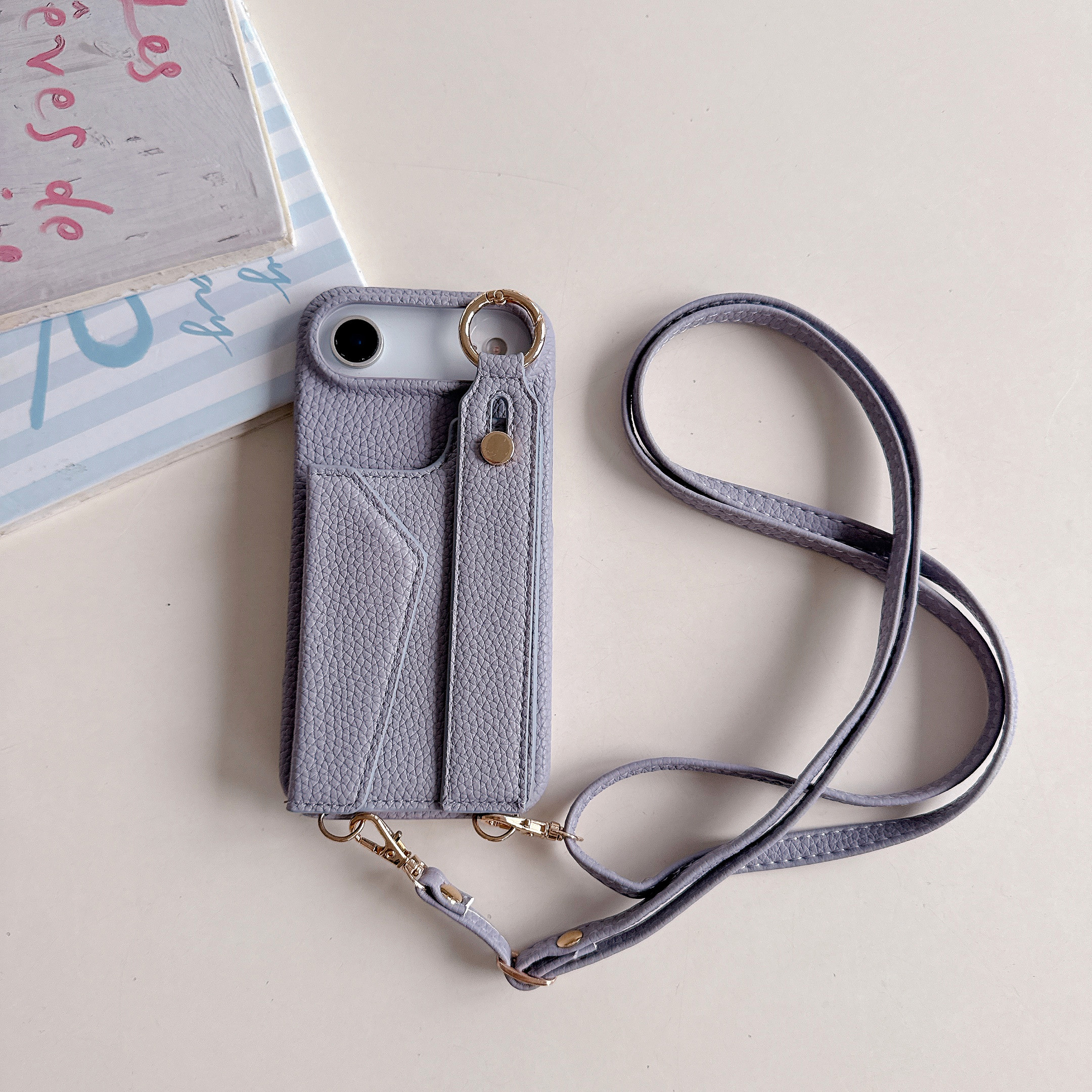 Wrist Strap Crossbody Ring Hol - Leather Card Wallet 리뷰 및 가격