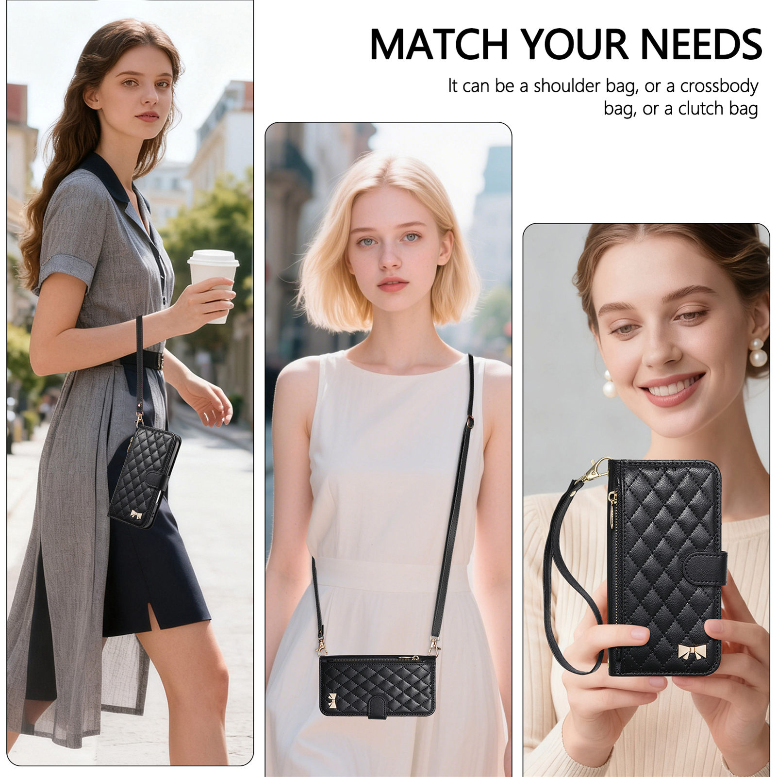 PU Leather Zipper Crossbody Fl - Leather Card Wallet 리뷰 및 가격